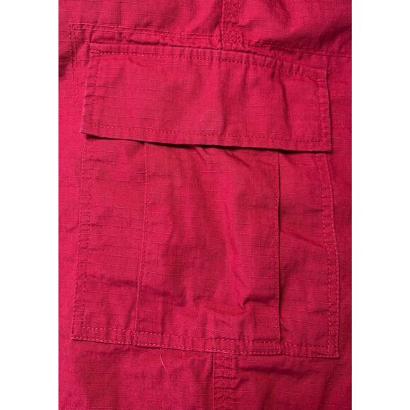 POLO RALPH LAUREN Womens Ripstop Cargo Shorts RL-1967 Red Sz 20 100% Cotton - Picture 12 of 13